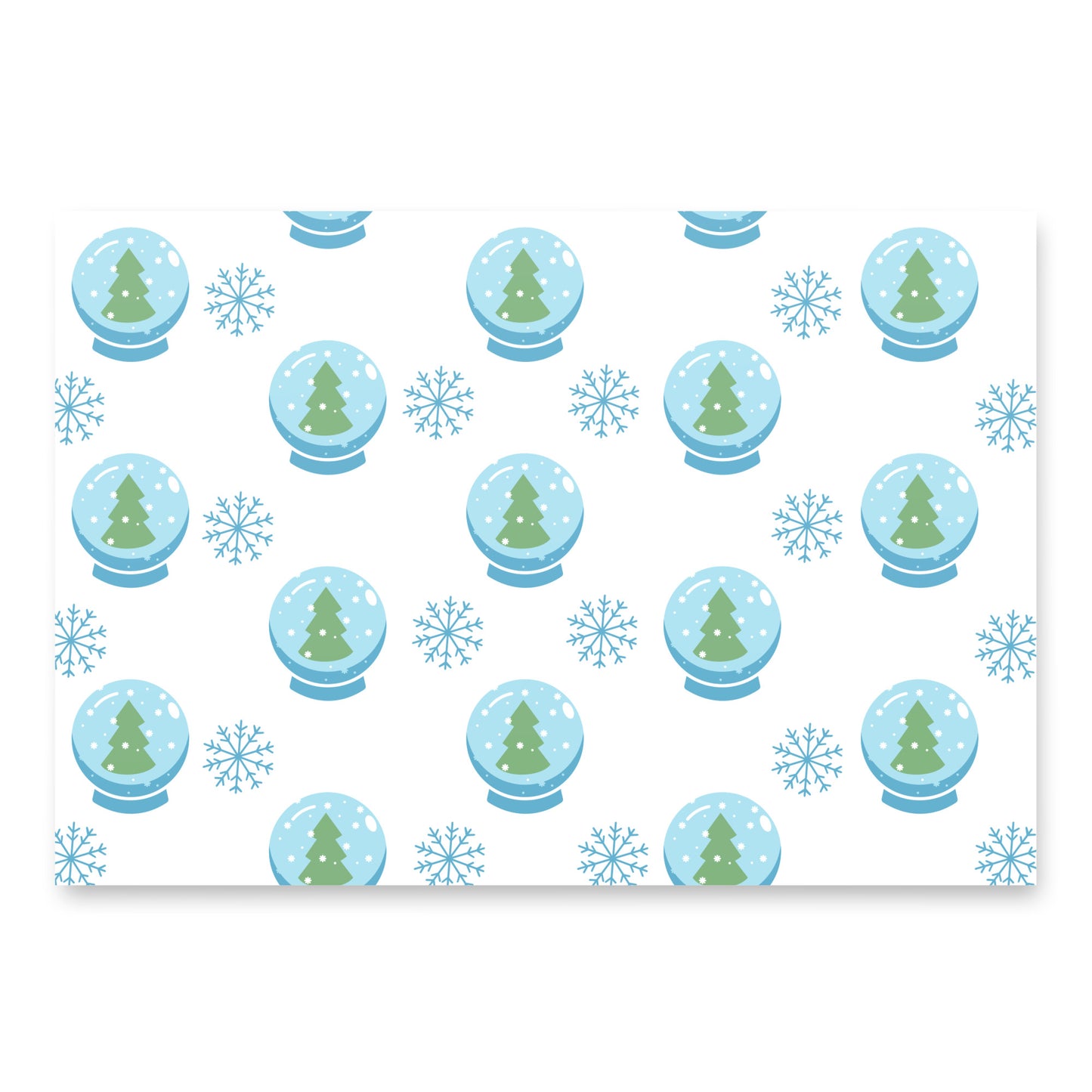 Snowglobe Wrapping paper sheets