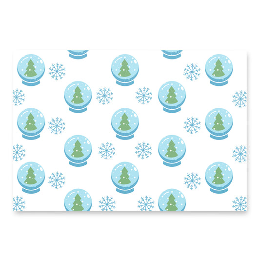 Snowglobe Wrapping paper sheets