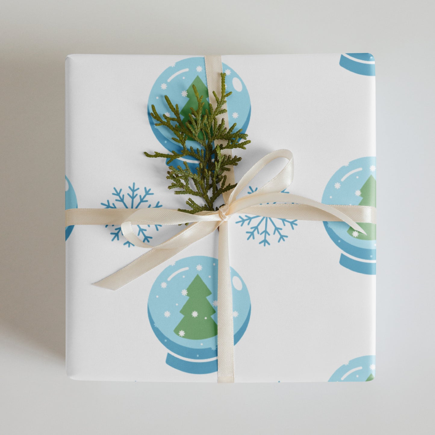 Snowglobe Wrapping paper sheets