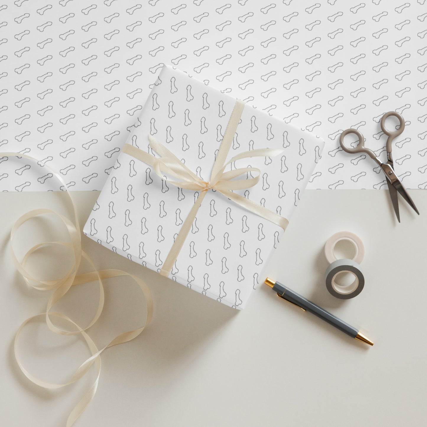 Penis Wrapping paper sheets