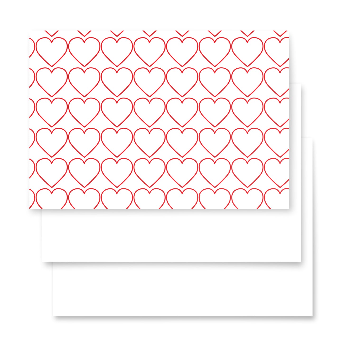 Red Heart Wrapping paper sheets